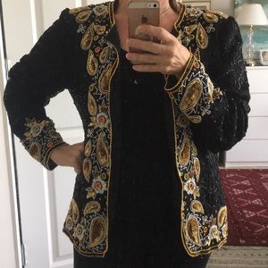 Omg! So beautiful! Laurence Kazar beaded jacket💕